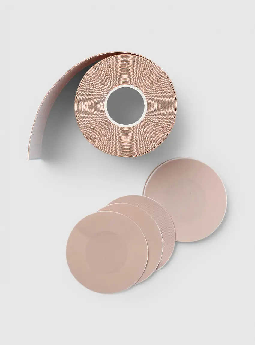 Set copricapezzoli adesivi e nastro Nude