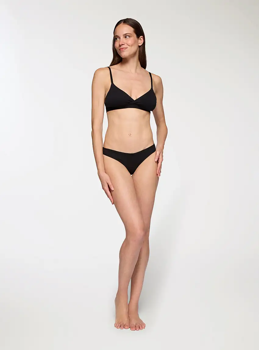 Reggiseno triangolo destrutturato Nero