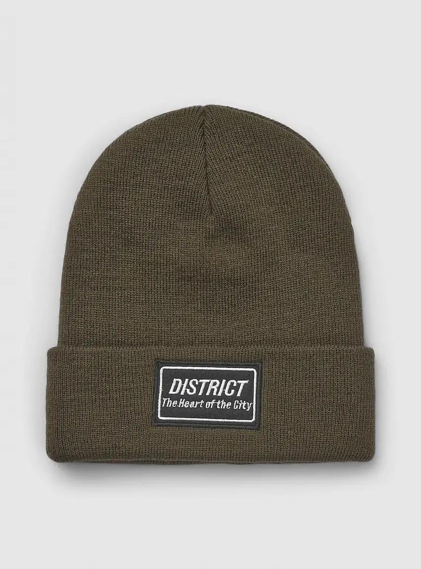 Berretto con scritta in stile urban Marrone