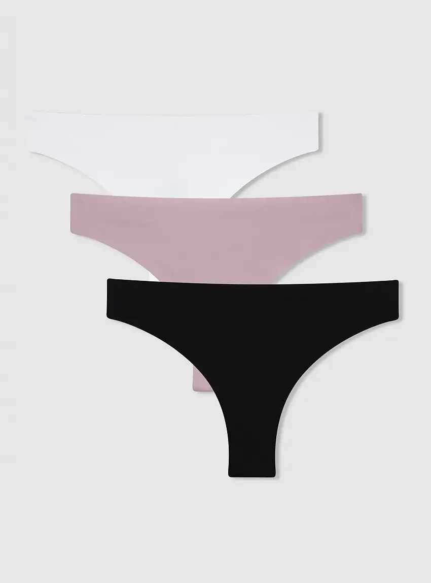 Pack 3 slip brasiliana in microfibra Var lilla