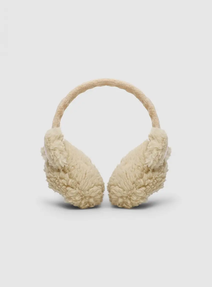Paraorecchie con motivo orsetto Beige chiaro
