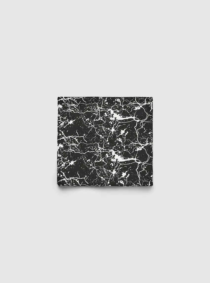 Scaldacollo double face con pile Nero