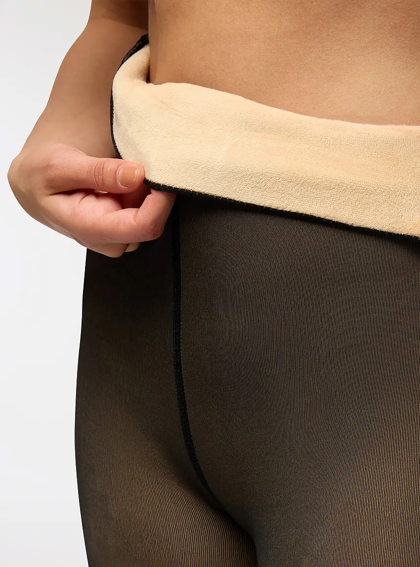 Collant imbottiti effetto trasparente Var nude