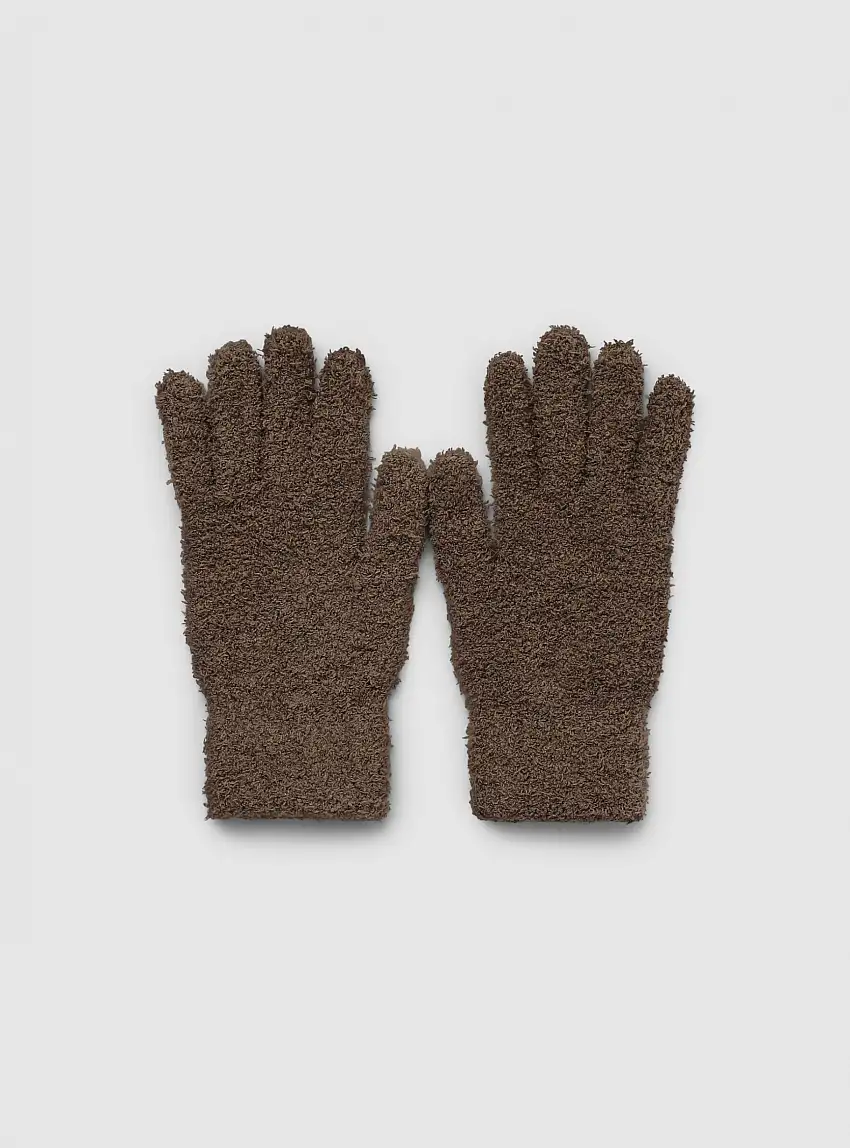 Guanti cinque dita morbidi Fango