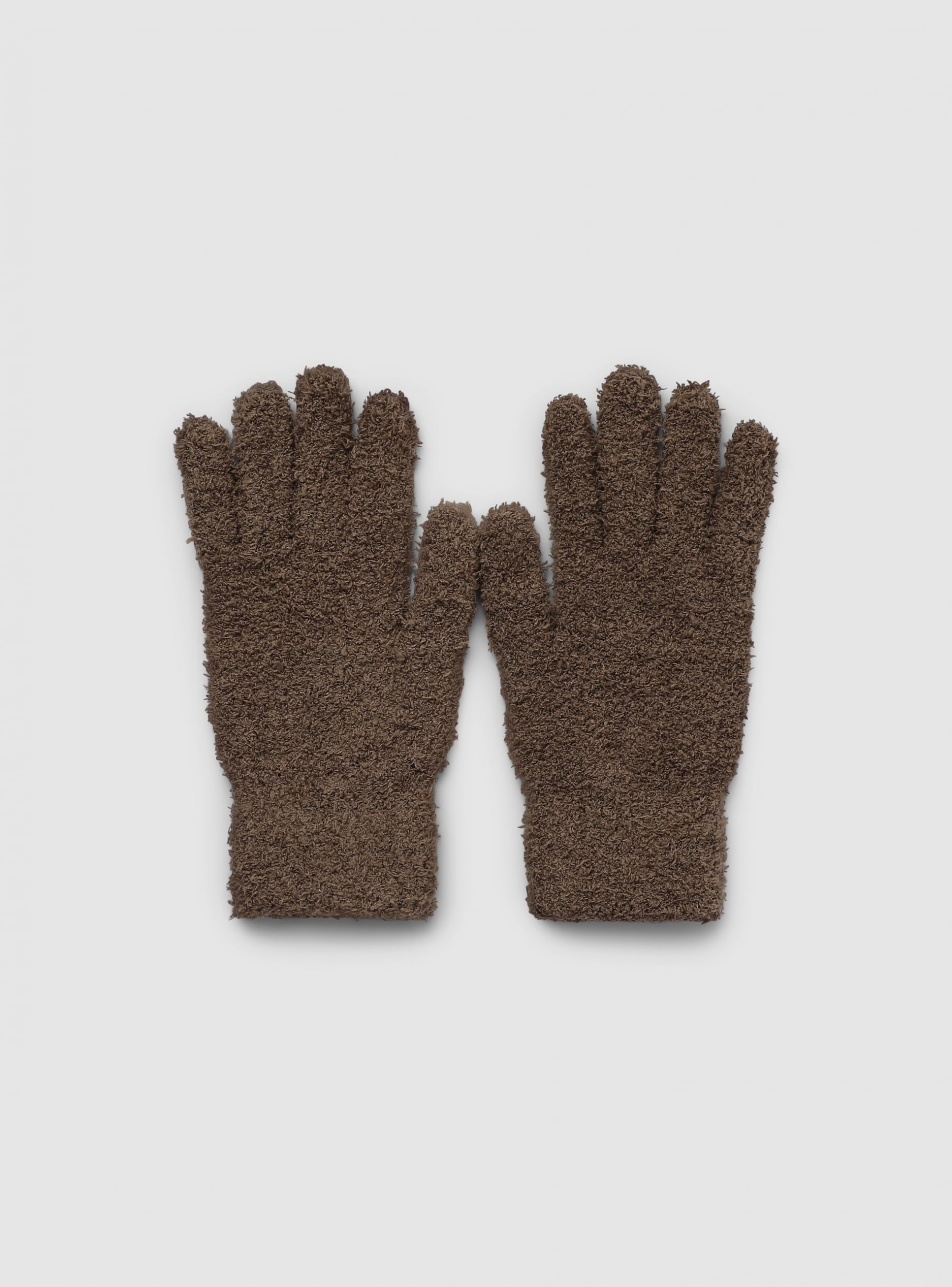 Guanti cinque dita morbidi Fango