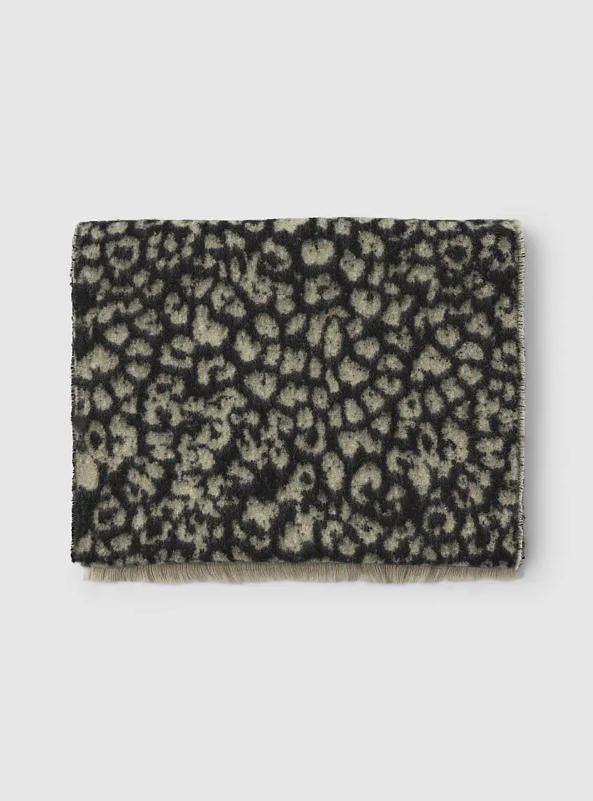 Sciarpa animalier Var nero