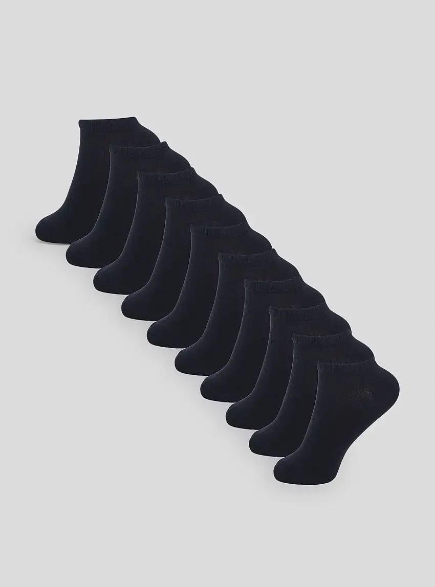 Pack 10 paia di calzini corti 10x Nero