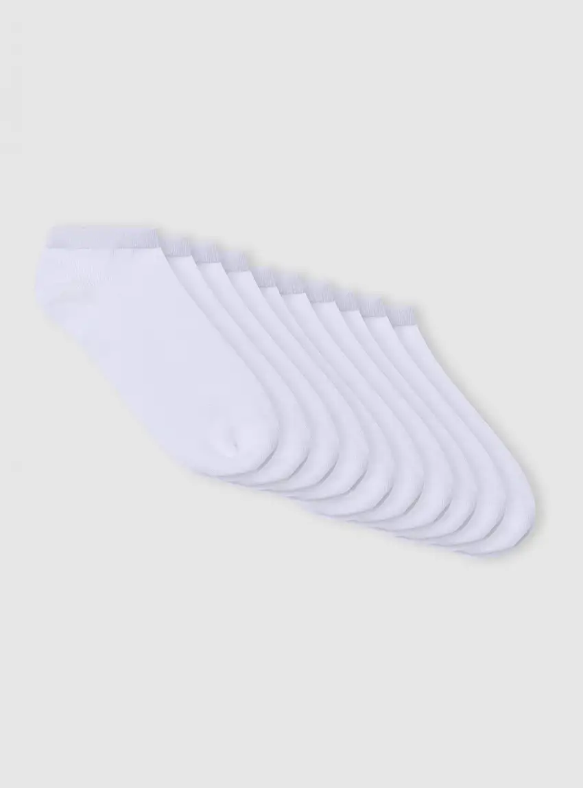 Pack 10 paia di calzini corti 10x Bianco