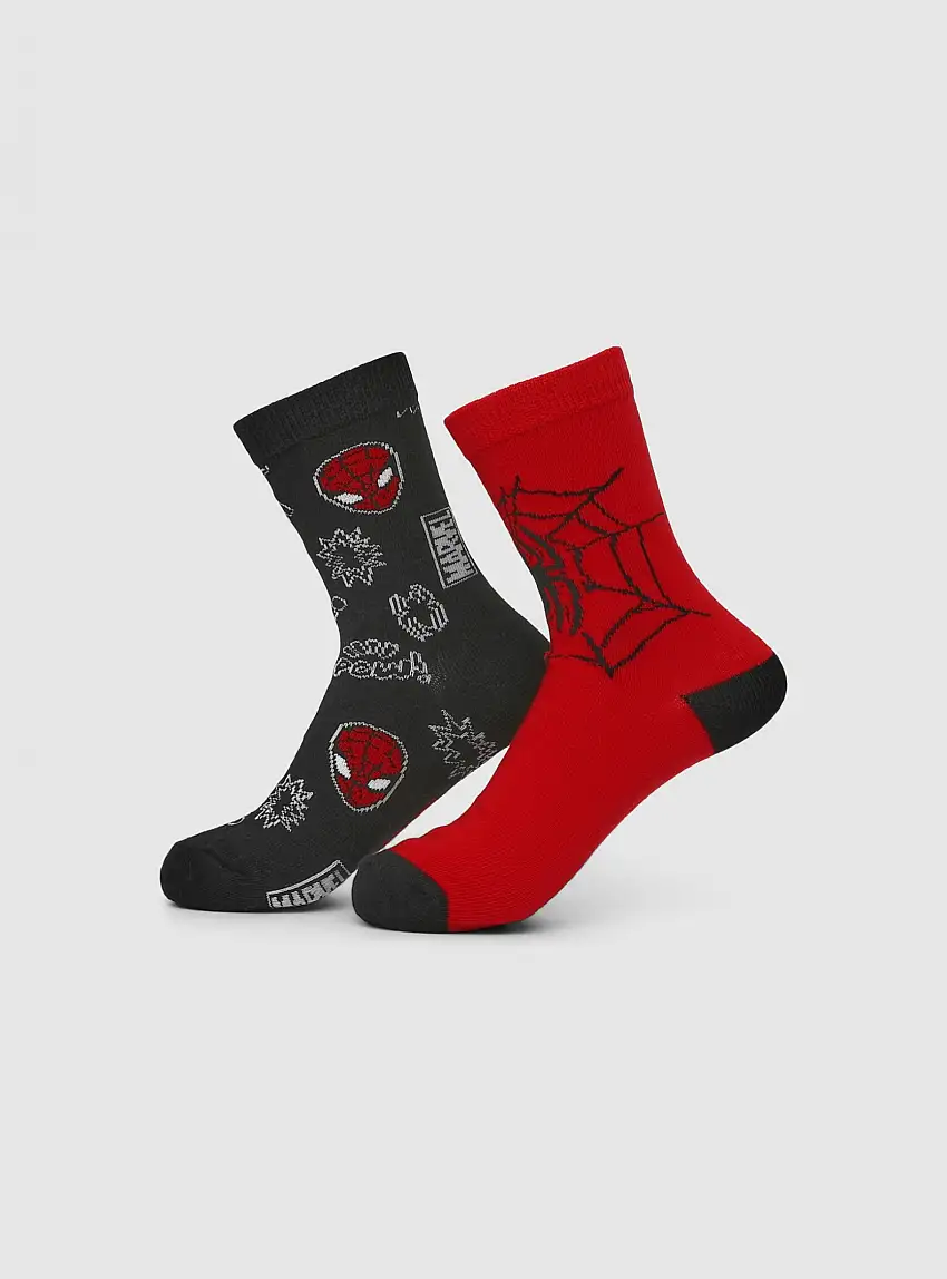 Pack 2 calzini Spiderman® Var rosso vivo