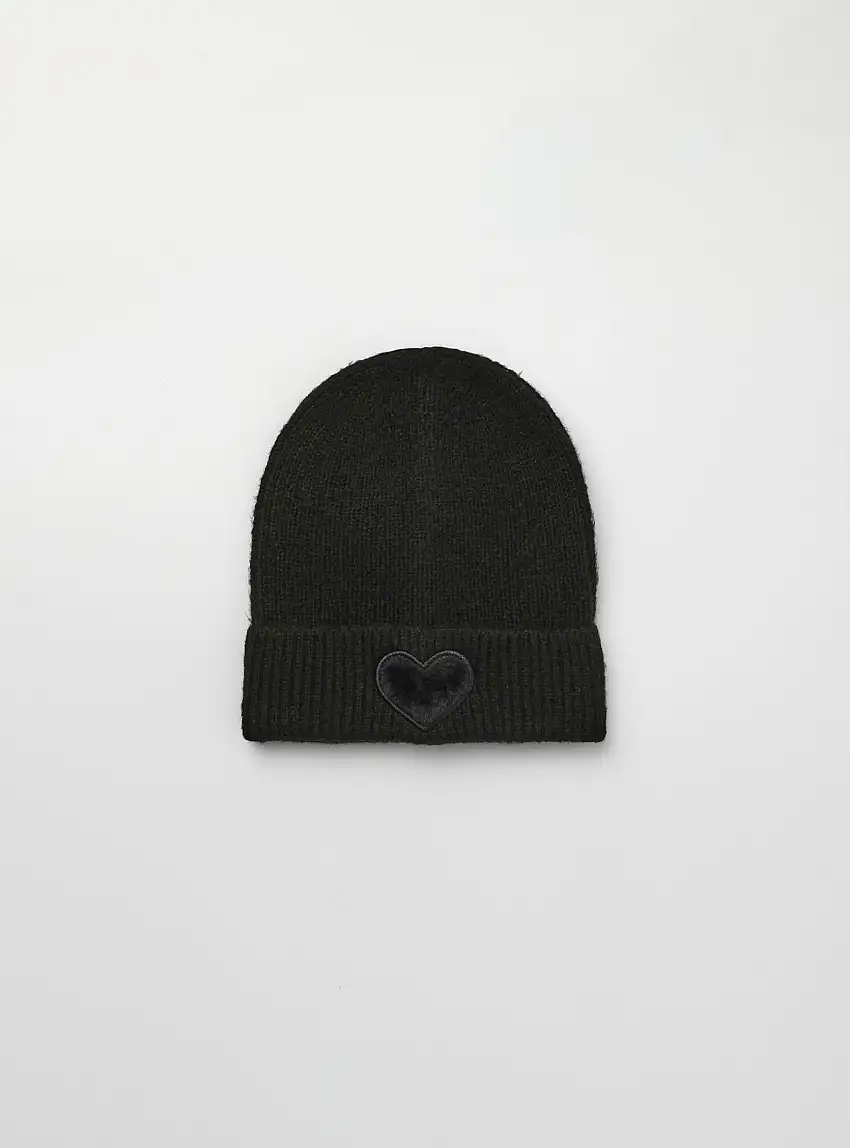 Berretto con dettaglio Var nero