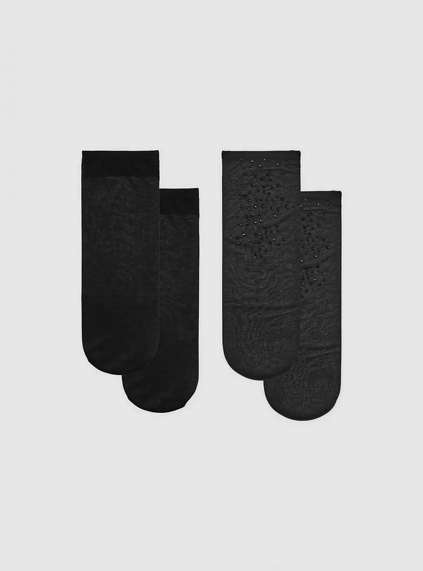 Pack 2 paia di calze 20 denari Nero