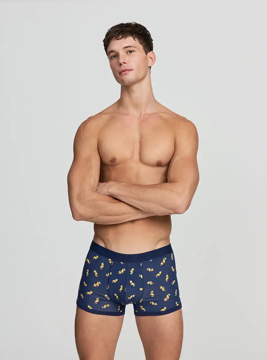 Boxer con fantasia banane Blu navy