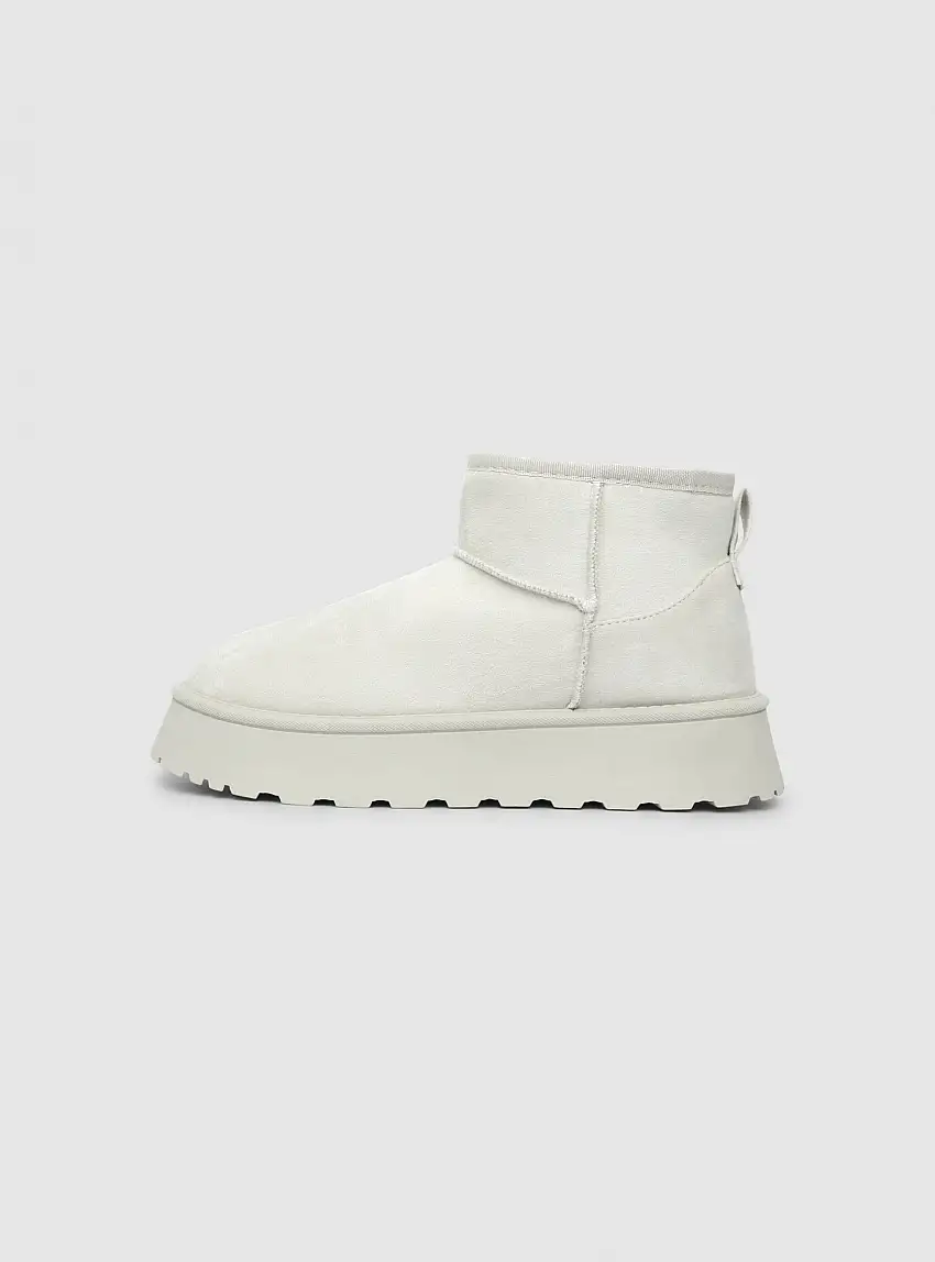 Stivaletti con suola platform Ghiaccio