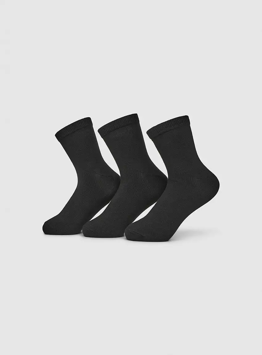 Pack 3 paia di calzini light warm Nero