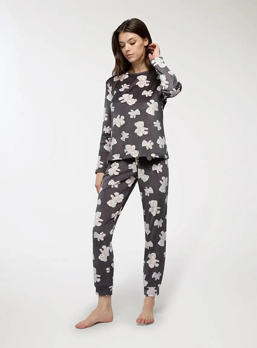 Set pigiama con stampe orsetti Var piombo