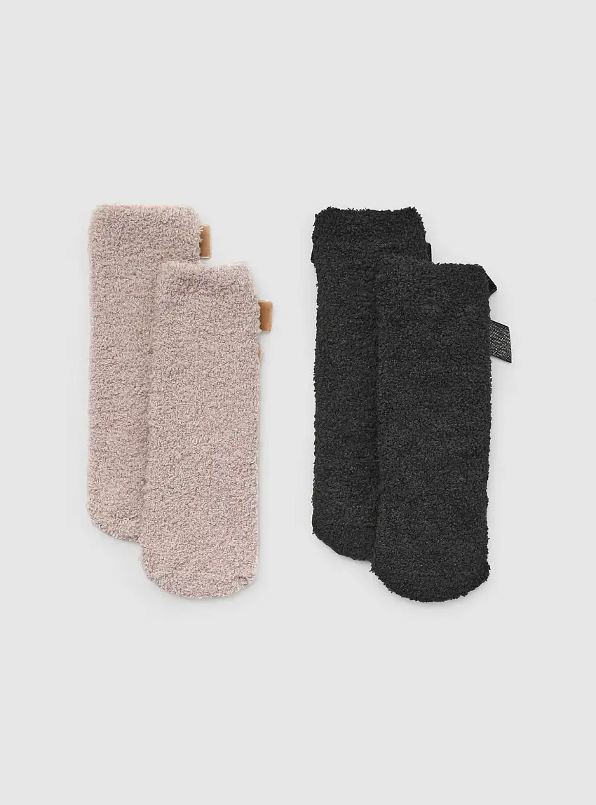 Pack 2 calzini fiocco Var nero