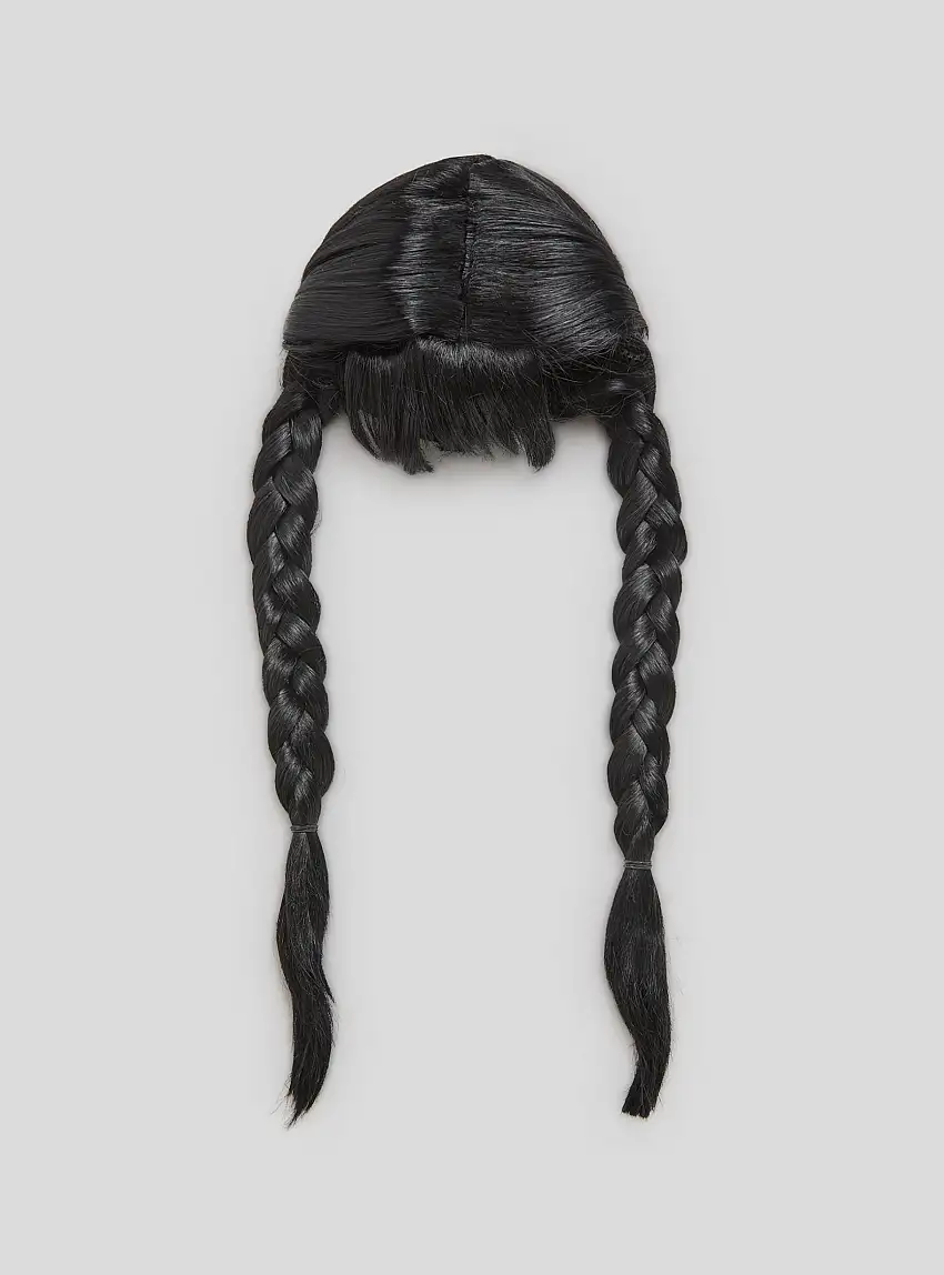 Parrucca di Mercoledì Addams Nero