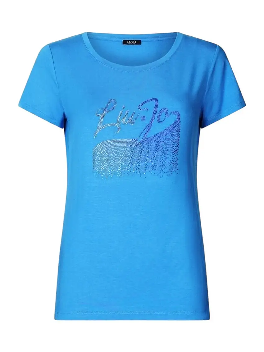 LIU JO BEACHWEAR Women's T-shirt VA5157JS360 M9205 Blue moon/waterfall