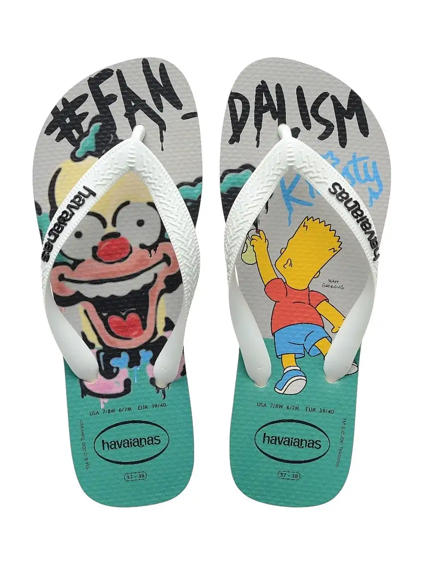 HAVAIANAS Unisex adult flip flops Hav. Simpsons 4137889.0121 Beige