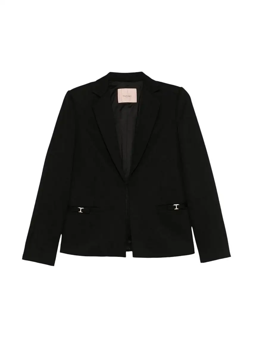 TWINSET Women's Jacket 242TT2045 00006 Black