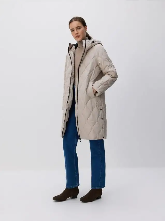 Cappotto trapuntato Colore beige