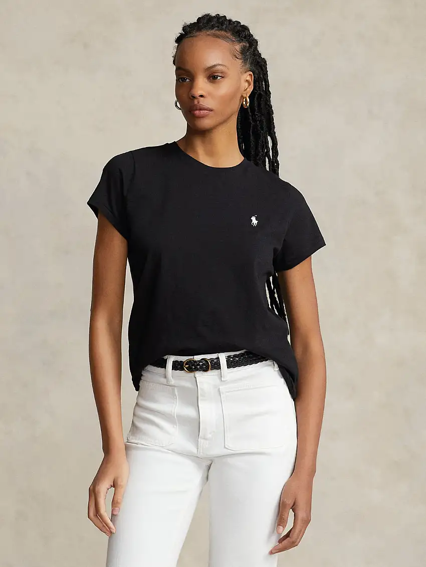 T-shirt Girocollo Basica Nero