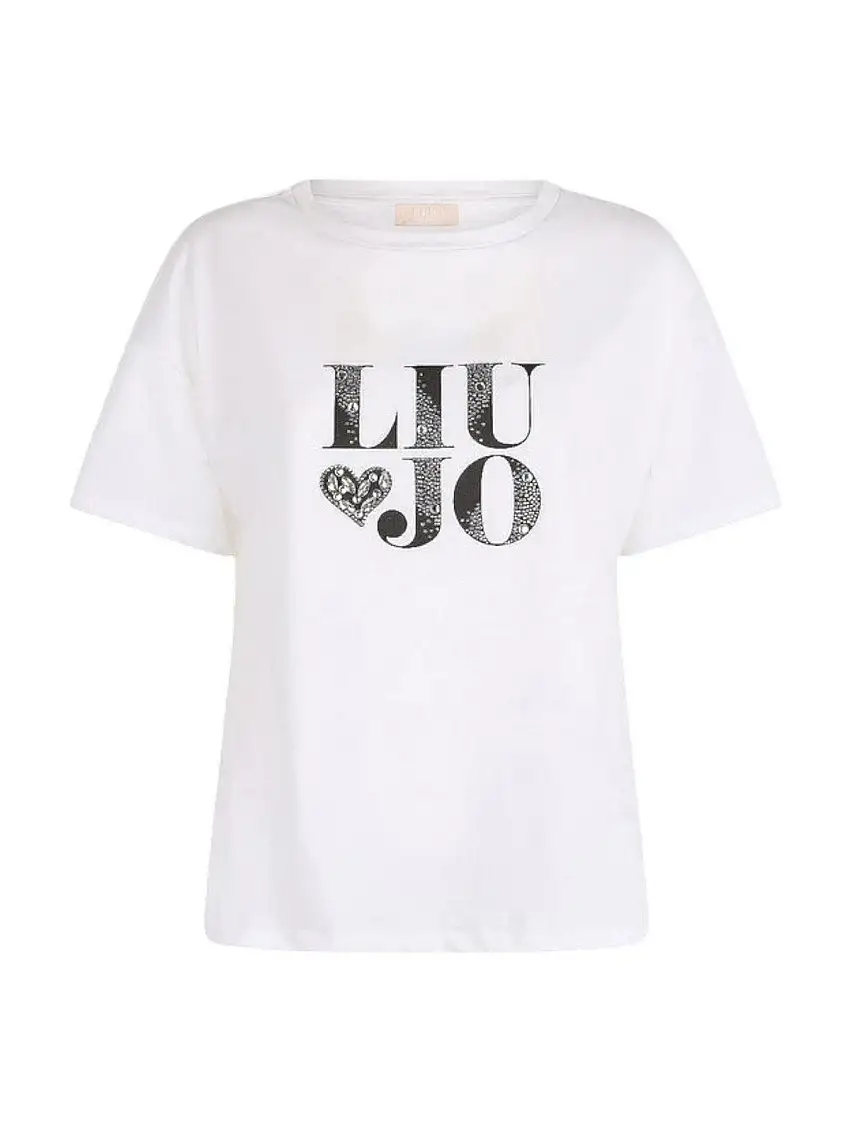 LIU JO WHITE Women's T-shirt WA5147JS923 T9817 White