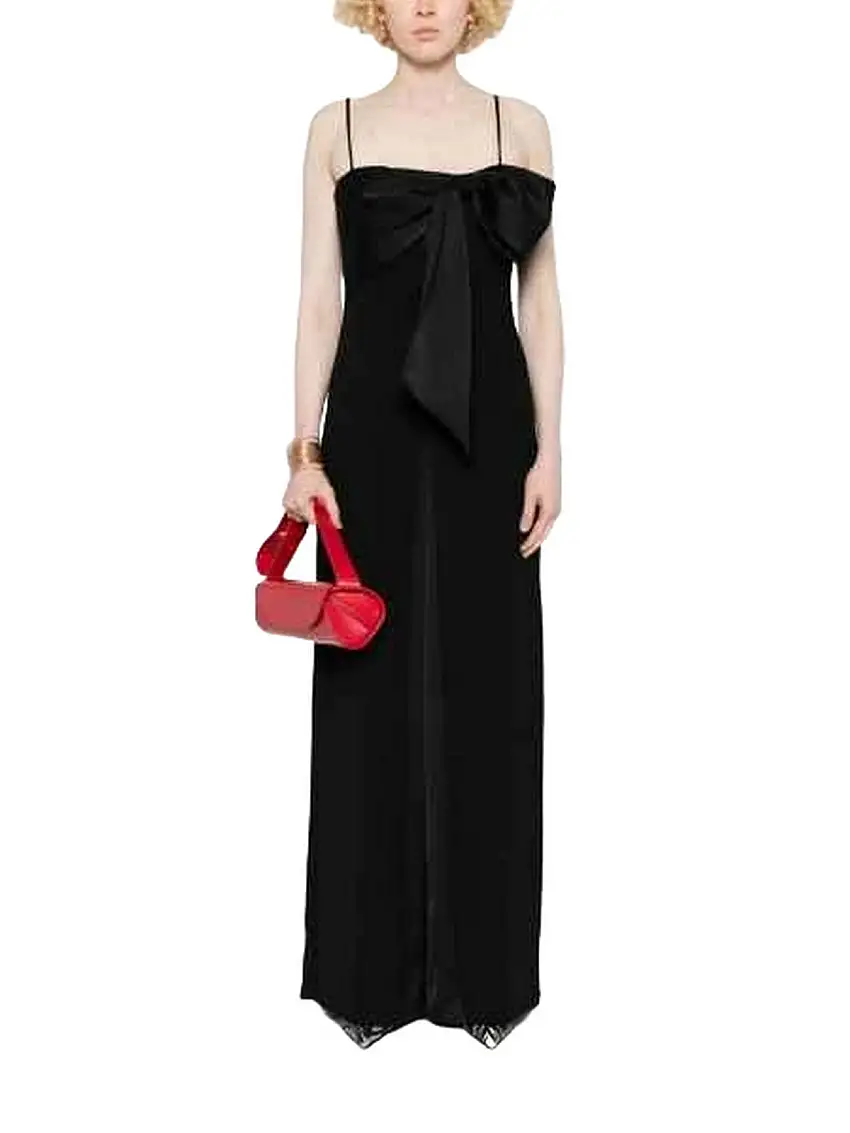 Liu Jo Women's Sleeveless Jumpsuit - Elegant Jumpsuit with Bow - Black