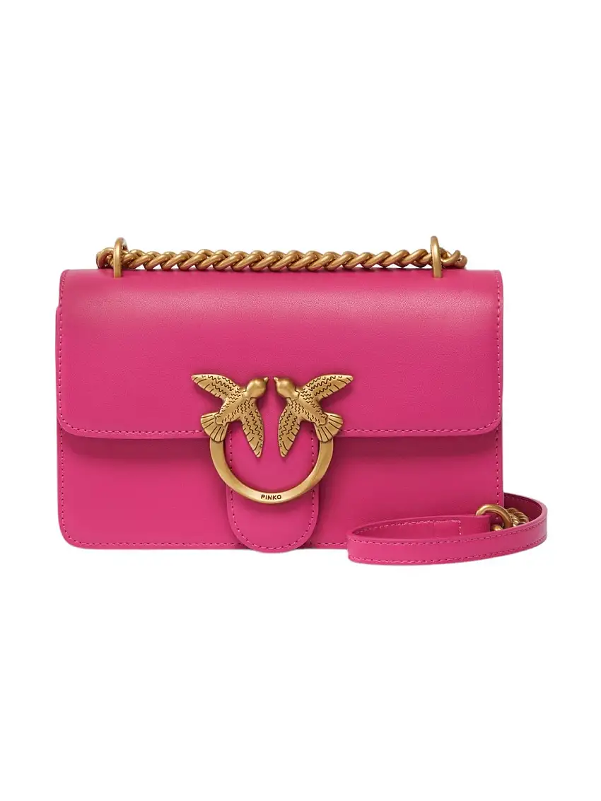 PINKO Women's Bag Love One Mini Dc Calf Silk 100074-A0F1 N17Q Pink