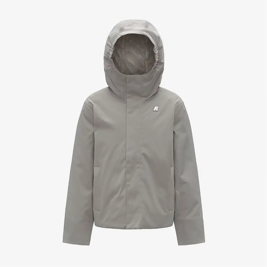 Giacca impermeabile corta da ragazzo Green Oak con imbottitura leggera