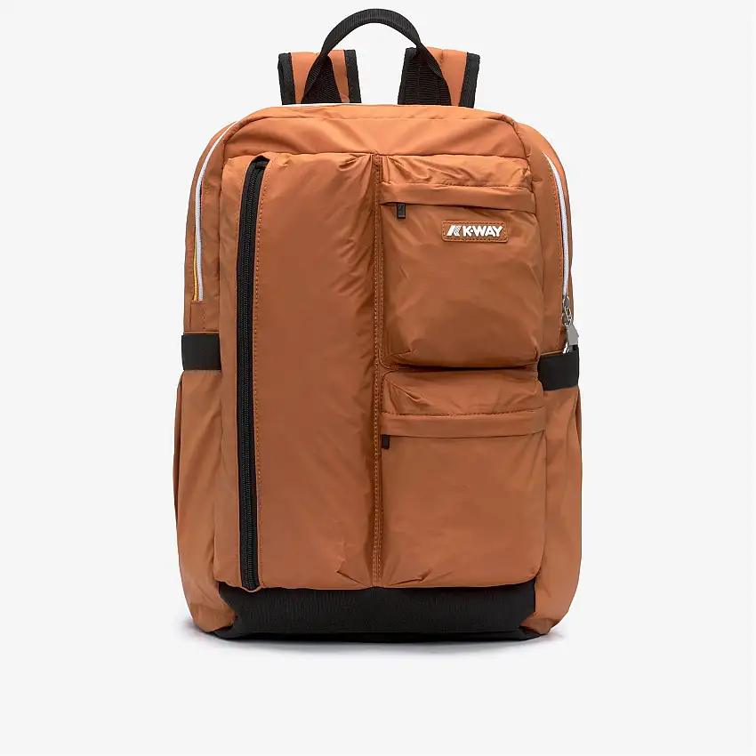 Zaino funzionale leggero unisex arancione con custodia per laptop