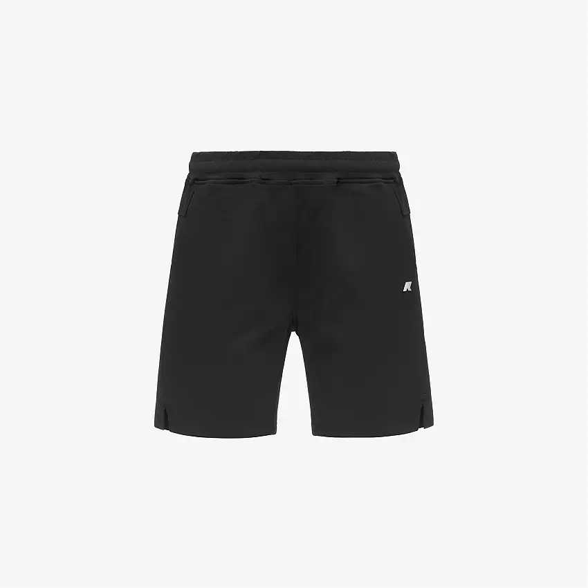 Pantaloncini sportivi da uomo neri, comodi e comodi, con tasche e coulisse