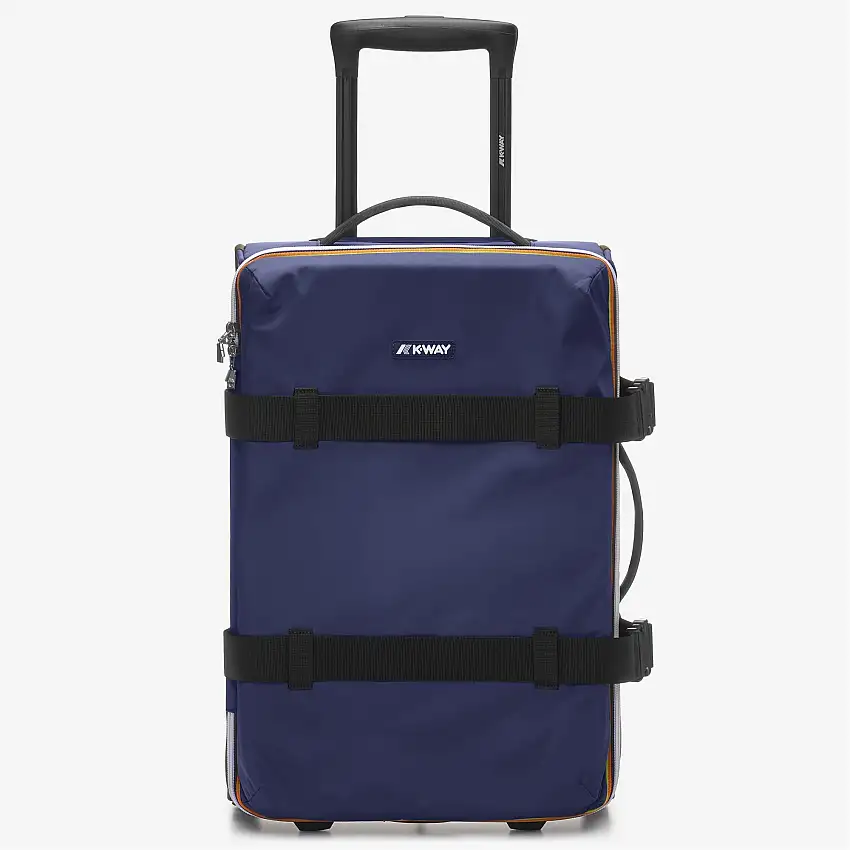 Borsa da Viaggio Trolley Unisex Blu Profondo con Tasche Organizzatrici