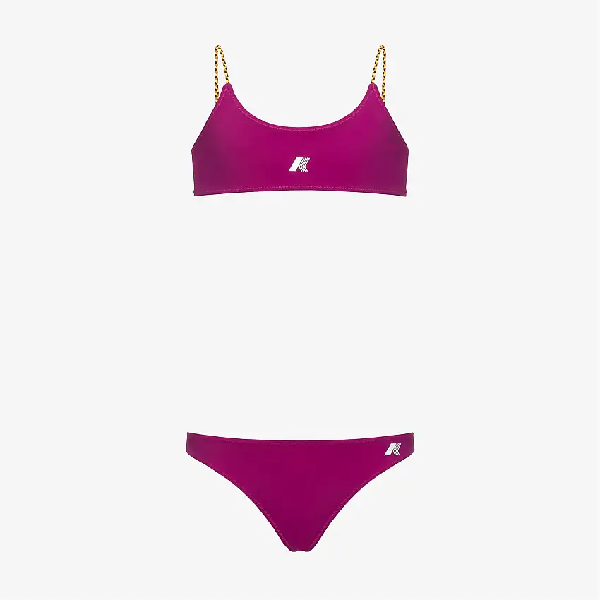 Bikini Doppio Senso Viola Arancione per Ragazze Moda Mare
