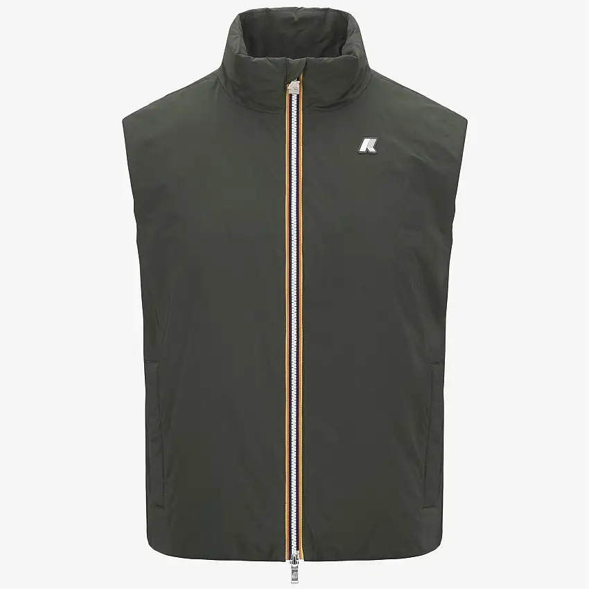 Giacca calda da uomo verde scuro per la primavera e l'autunno