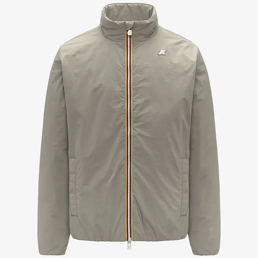 Giacca corta isolante ecologica da uomo color verde quercia