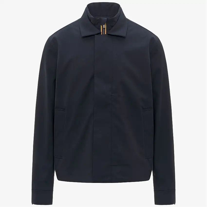 Giacca corta da uomo blu idrorepellente con gilet staccabile