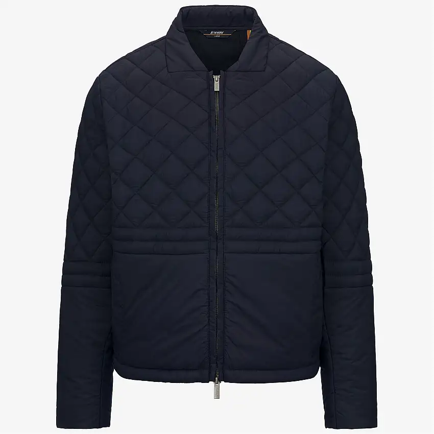 Giacca corta casual da uomo blu con calore e protezione