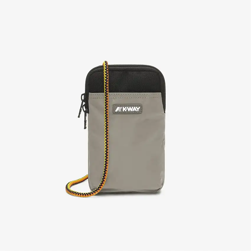 Porta telefono unisex verde con tessuto impermeabile