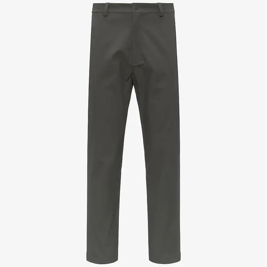 Pantaloni chino unisex verde nerastri con tessuto twill morbido