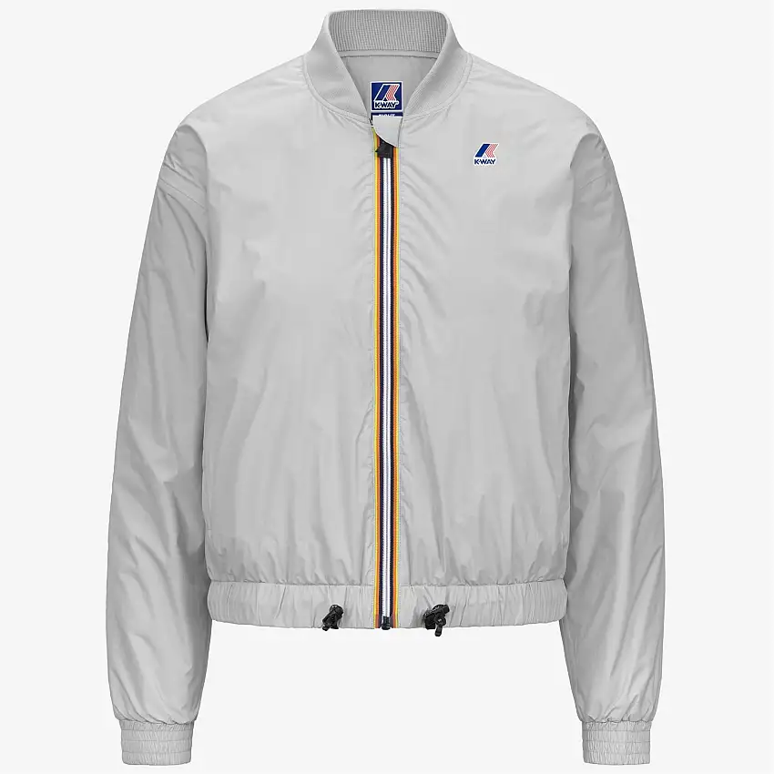 Giacca corta ripiegabile da donna grigia con isolamento PrimaLoft