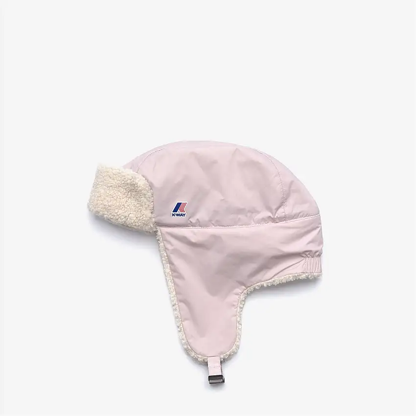 Cappellino da caccia impermeabile grigio per bambini con fodera in sherpa