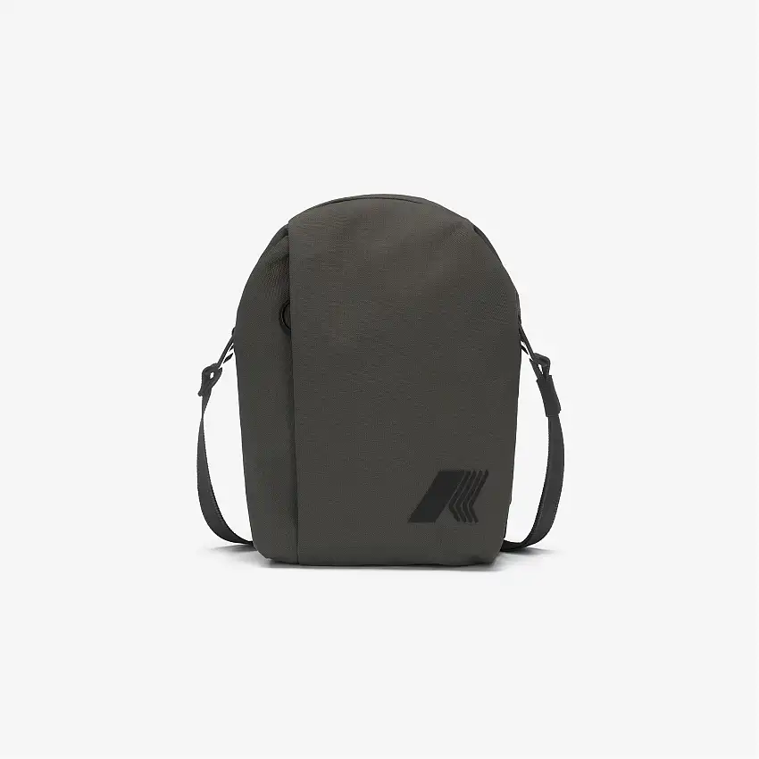 Borsa a tracolla unisex verde con tasche multiuso