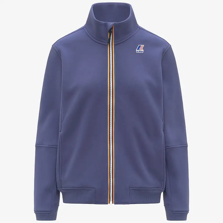 Giacca in pile unisex blu scuro per attività all'aperto