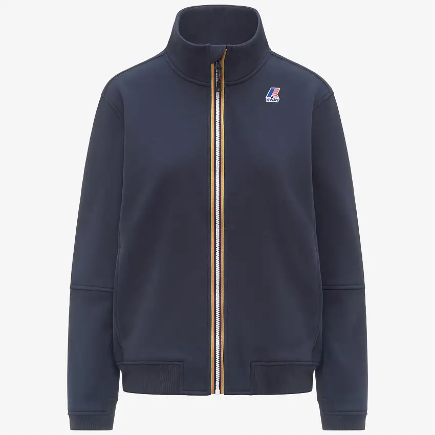 Giacca in pile unisex blu per attività all'aperto