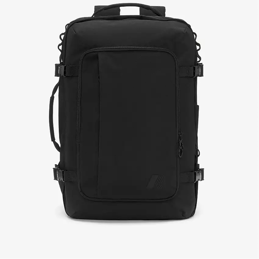 Zaino da viaggio unisex nero con custodia imbottita per laptop