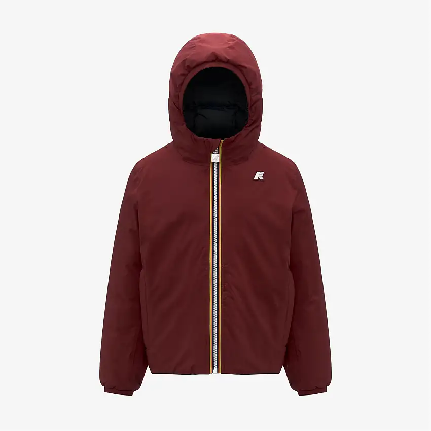 Giacca invernale reversibile rossa per ragazzi