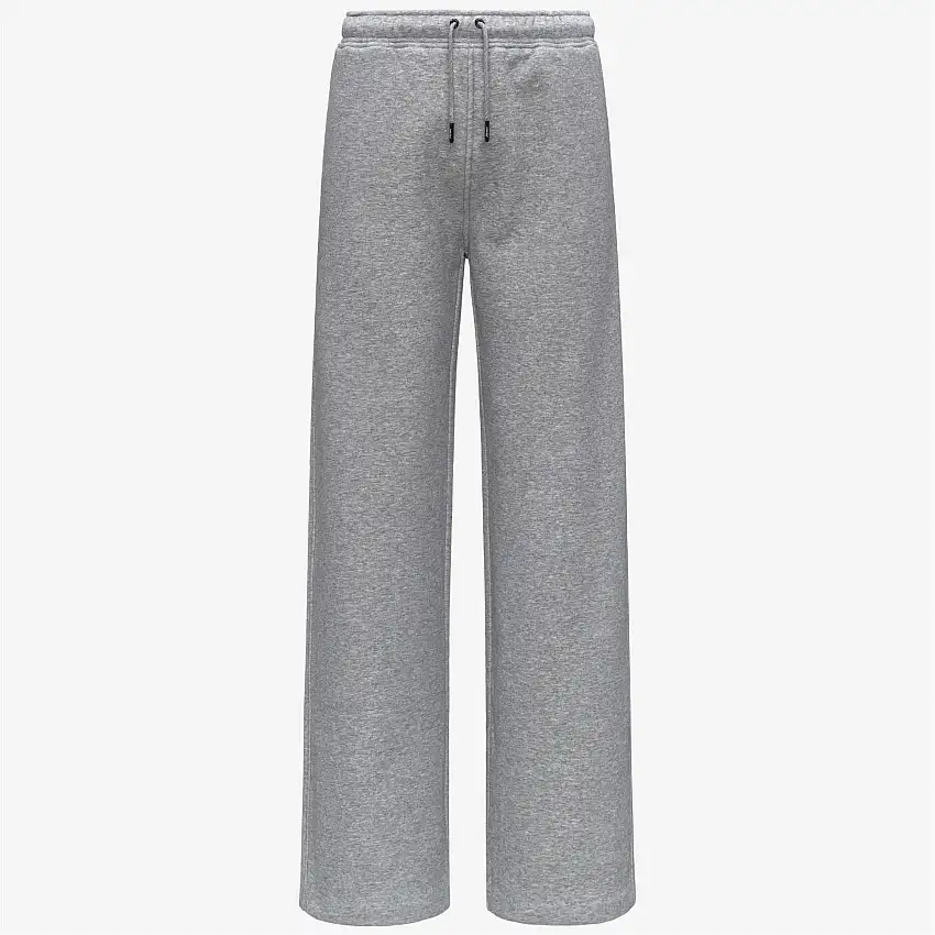 Pantaloni della tuta palazzo grigi da donna dalla vestibilità rilassata per sport leggeri