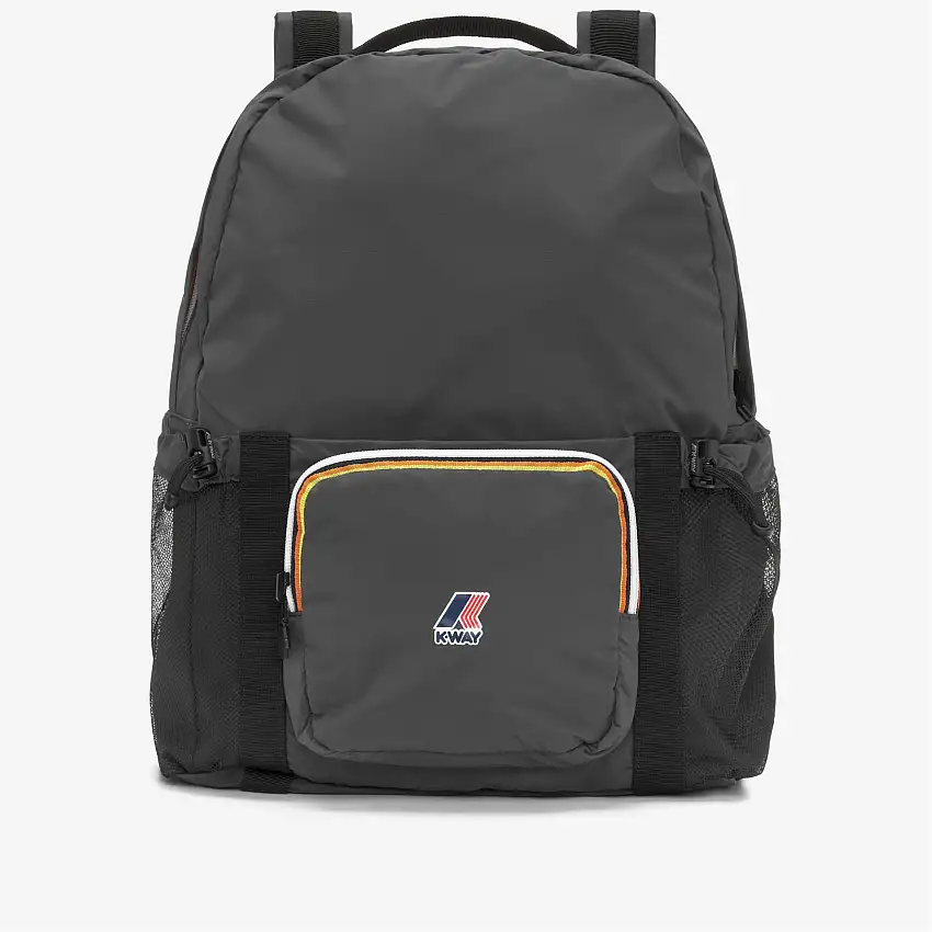 Zaino unisex grigio impermeabile ripiegabile con spallacci regolabili