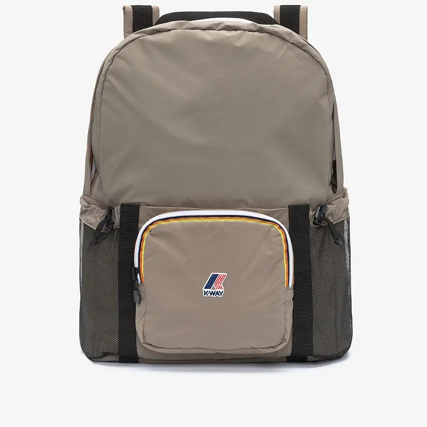 Zaino beige unisex impermeabile con spallacci regolabili